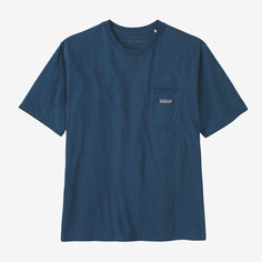 Мужская легкая карманная футболка из регенеративного органического сертифицированного хлопка Patagonia, синий
