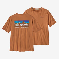Мужская органическая футболка P-6 Mission Patagonia, цвет Fertile Brown