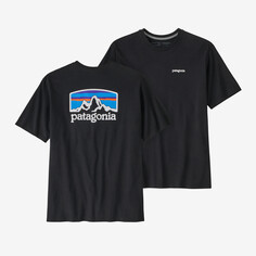 Мужская футболка Fitz Roy Horizons Responsibili Patagonia, черный