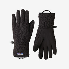 Флисовые перчатки в стиле ретро Patagonia, черный