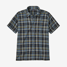 Мужская рубашка на пуговицах A/C Patagonia, цвет Paint Plaid: Tidepool Blue