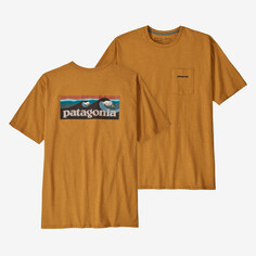 Мужская футболка с логотипом и карманом Responsibili Patagonia, цвет Dried Mango
