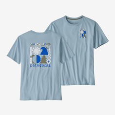 Органическая футболка Spirited Seasons Patagonia, паровой синий