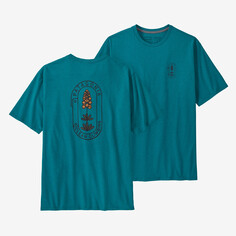 Мужская футболка Clean Climb Trade Responsibili Patagonia, цвет Clean Climb Bloom: Belay Blue