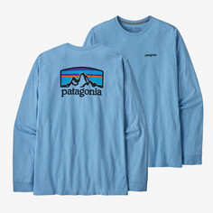 Мужская футболка Fitz Roy Horizons Responsibili с длинными рукавами Patagonia, цвет Lago Blue