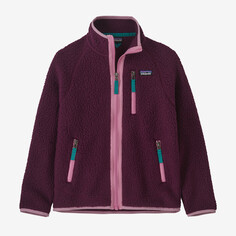 Детская флисовая куртка с ворсом в стиле ретро Patagonia, цвет Night Plum