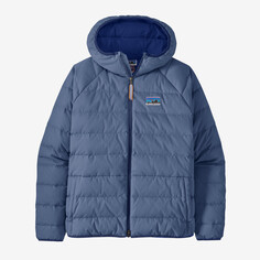 Хлопковый пуховик Patagonia, цвет Current Blue