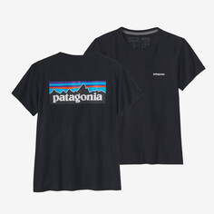 Женская футболка с логотипом P-6 Responsibili Patagonia, черный