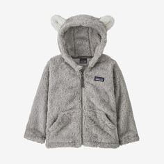 Флисовая толстовка Baby Furry Friends Patagonia, цвет Salt Grey