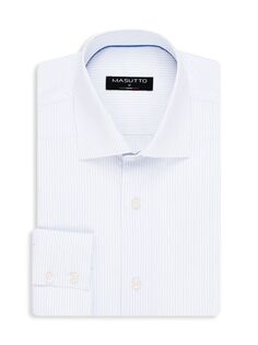 Классическая рубашка в полоску Iker 05 Classic Fit Masutto, белый