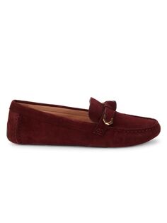 Замшевые лоферы Evelyn с бантом Cole Haan, цвет Bloodstone