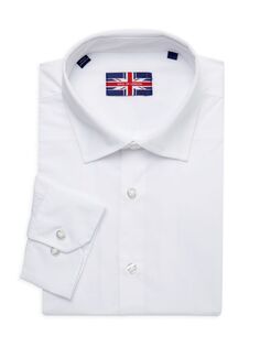 Однотонная классическая рубашка узкого кроя Soul Of London, белый