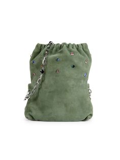Замшевая сумка на плечо Rocky с украшением Zadig &amp; Voltaire, цвет Soul