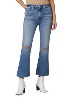 Укороченные джинсы Barbara с высокой посадкой Hudson, цвет Steady Blue
