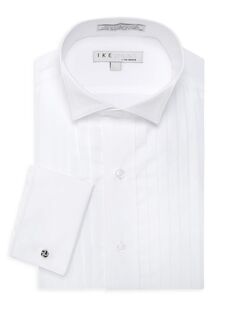 Рубашка под смокинг с французскими манжетами Ike Behar, белый