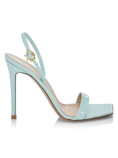 Лакированные сандалии Vernice Ribbon Gianvito Rossi, цвет Bora