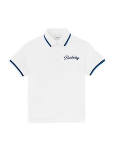 Рубашка-поло Langton для маленьких мальчиков и мальчиков Burberry, белый