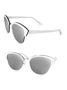 Солнцезащитные очки «кошачий глаз» SERENA 70MM Aqs, белый