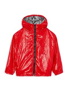 Куртка Lorenzo с патентованным тисненым логотипом для маленьких мальчиков и маленьких мальчиков Burberry, цвет Bright Red