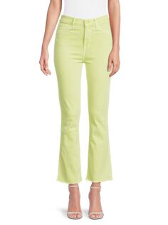 Джинсы Slim Kick с высокой посадкой 7 For All Mankind, цвет Sunny Lime