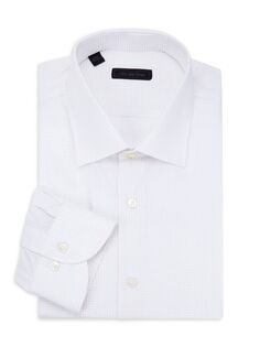 Классическая рубашка Strike Square Saks Fifth Avenue, цвет Bright White