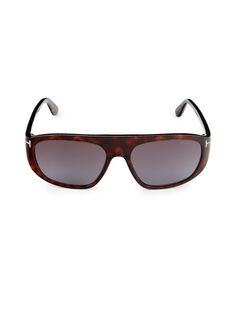 Солнцезащитные очки-авиаторы 58MM Tom Ford, цвет Brown Beige