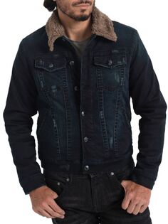 Куртка из искусственной овчины и джинсовой ткани Stitch&apos;S Jeans, цвет Brown Sherpa