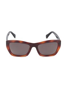Солнцезащитные очки «кошачий глаз» 55 мм Ferragamo, цвет Tortoise