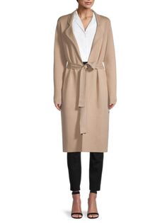 Пальто с запахом Donna Karan, цвет Camel Dkny