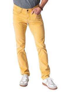 Вельветовые брюки узкого кроя Barfly Stitch&apos;S Jeans, желтый