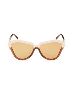 Солнцезащитные очки «кошачий глаз» 62 мм Karen Walker, желтый