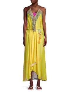 Платье макси с цветочным принтом и бретелькой на бретельках Ranee&apos;S, желтый Ranees