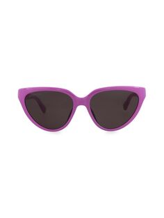 Солнцезащитные очки «кошачий глаз» 56MM Balenciaga, цвет Vivid Purple