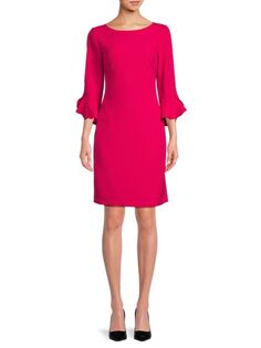 Платье-футляр с рукавами-тюльпанами Karl Lagerfeld Paris, цвет Virtual Pink