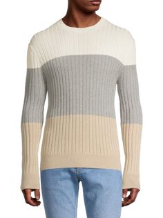 Полосатый свитер из кашемира Atm Anthony Thomas Melillo, цвет Chalk Multi