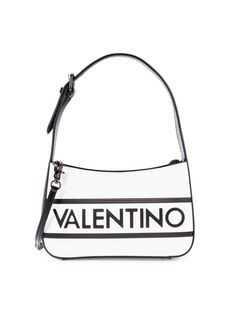 Кожаная сумка через плечо с логотипом Kai Mario Valentino, цвет White Black