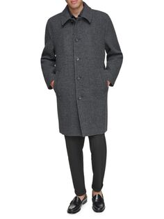 Пальто Rennell свободного кроя из смесовой шерсти Andrew Marc, цвет Charcoal