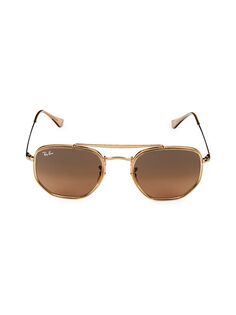 Солнцезащитные очки-авиаторы 52MM Ray-Ban, золото