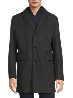 Классическое пальто с подогревом Michael Kors, цвет Charcoal Heather