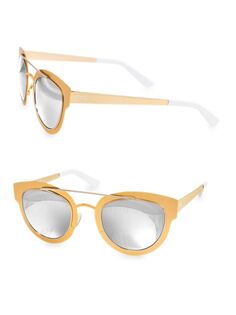 Круглые солнцезащитные очки Jolene 49 мм Aqs, золото