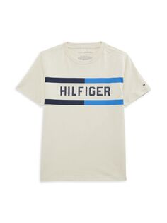 Футболка с логотипом для мальчиков Tommy Hilfiger, цвет White Multi