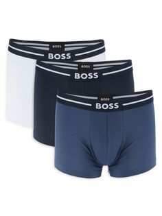 Боксеры с логотипом Boss, цвет White Multicolor