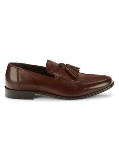 Замшевые лоферы Terrence с кисточками Saks Fifth Avenue, цвет Dark Brown