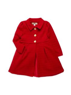 Комплект из двух предметов: пальто и платье для маленькой девочки Purple Rose, красный