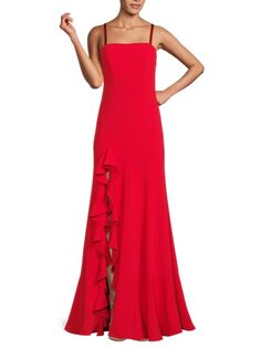 Платье А-силуэта Dilan с рюшами Cinq À Sept, красный