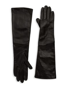 Длинные технические перчатки Metisse Saks Fifth Avenue, черный