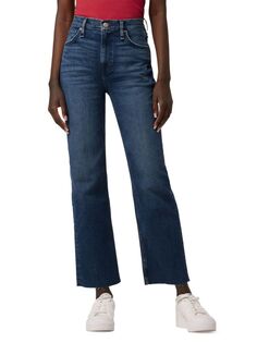 Прямые джинсы Remi с высокой посадкой Hudson, цвет Dark Wash