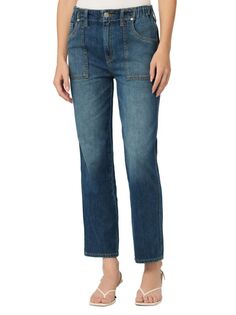 Укороченные джинсы прямого кроя Remi Hudson, цвет Dark Wash