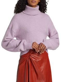 Шерстяной свитер Taryn с высоким воротником A.L.C., цвет Deep Lilac