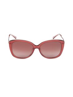 Солнцезащитные очки «кошачий глаз» Lorene 57MM Kate Spade New York, красный